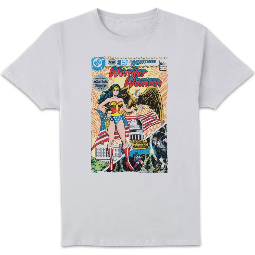 Justice League Wonder Woman Cover Men's T-Shirt - White - S Afbeelding 1