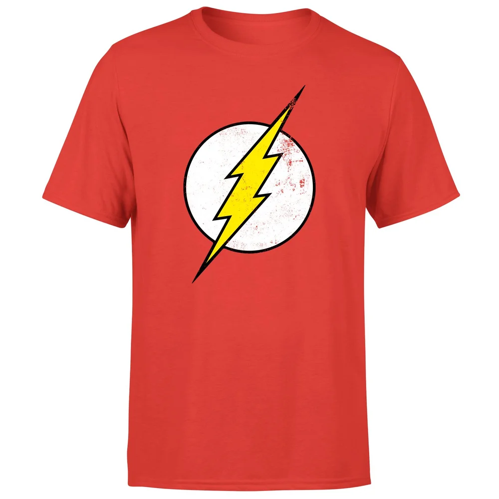 The Flash Core Distress Logo Men's T-Shirt - Red - S Afbeelding 1