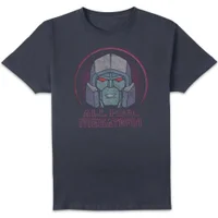 Transformers All Hail Megatron Men's T-Shirt - Navy - undefined undefined