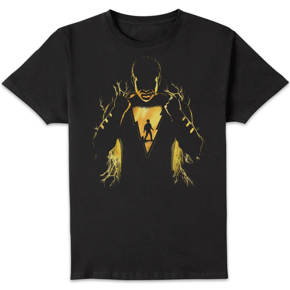 Shazam! Lightning Silhouet t-shirt - Zwart - S Afbeelding 1