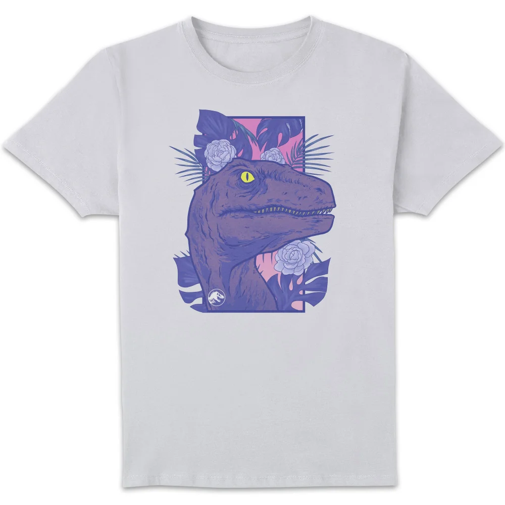 Jurassic Park Primal Floral Raptor t-shirt - Wit - S Afbeelding 1