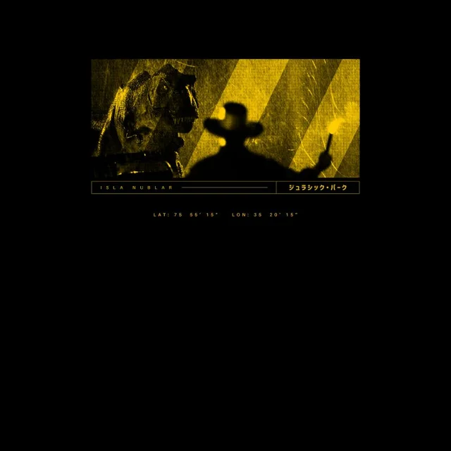 Jurassic Park Primal Isla Nublar t-shirt - Zwart