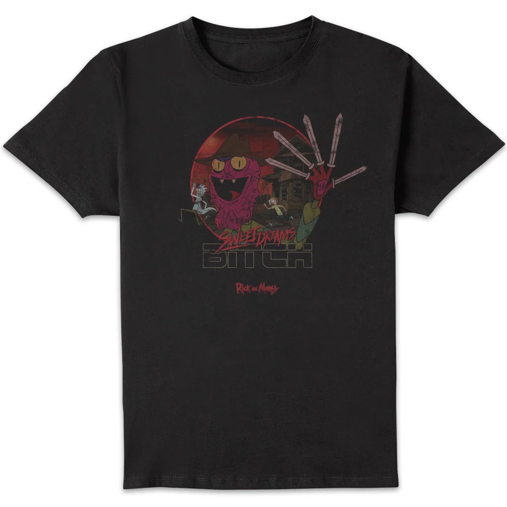 Rick and Morty Nightmare On Scary Street t-shirt - Zwart - S Afbeelding 1