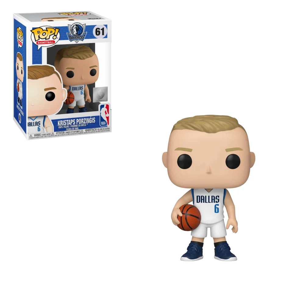NBA Dallas Mavericks Kristaps Prozingis Funko Pop! Figuur Afbeelding 1