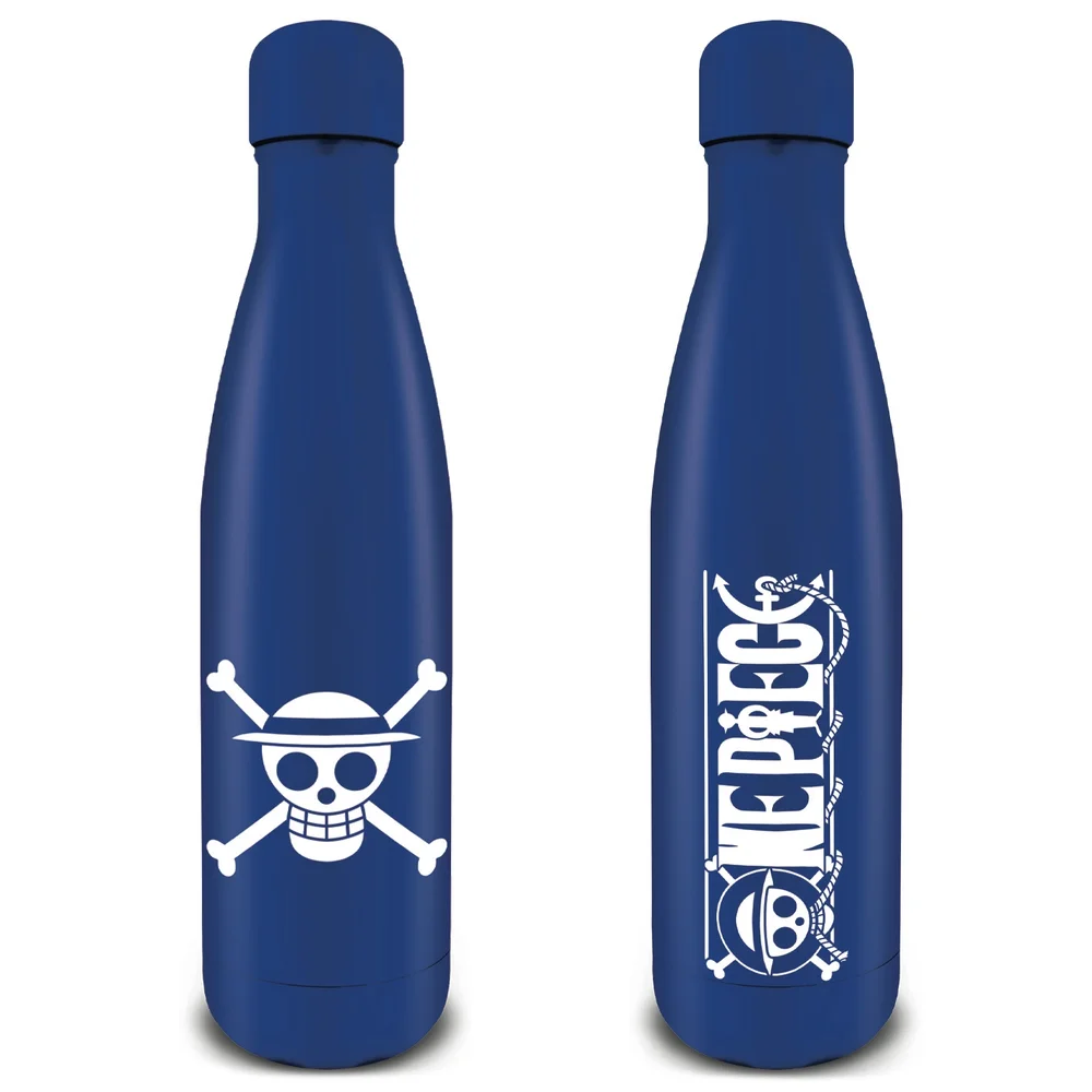 One Piece Straw Hat Pirates Emblem Metal Drinks Bottle Afbeelding 1