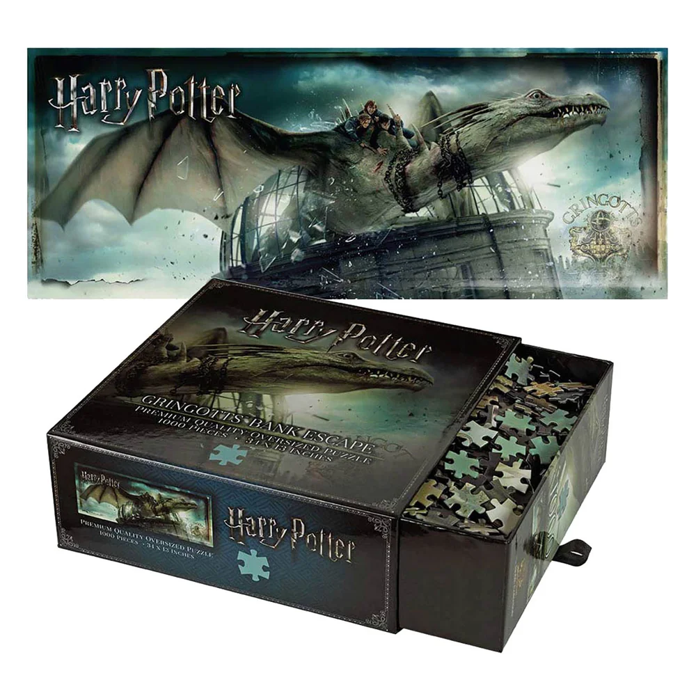 Harry Potter Gringotts Bank Escape 1,000 Piece Jigsaw Puzzle Afbeelding 1