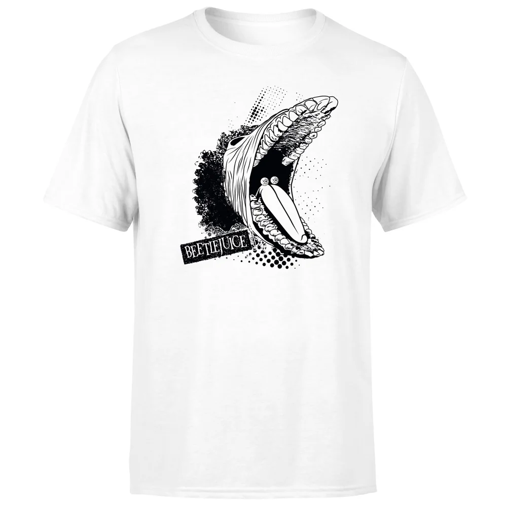 Beetlejuice Barbara Monster Unisex T-Shirt - White - S - Wit Afbeelding 1