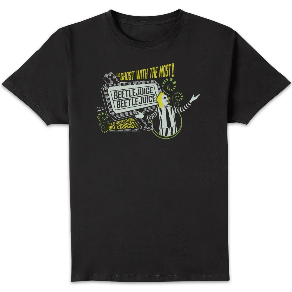 Beetlejuice The Ghost With The Most Unisex T-Shirt - Black - S - Zwart Afbeelding 1