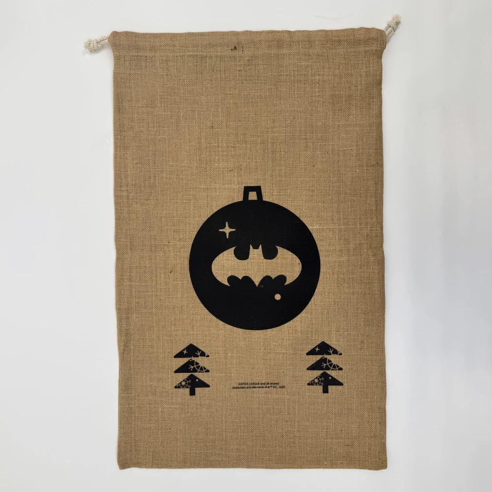 DC Comics Batman Officially Licensed Christmas Hessian Sack Afbeelding 1