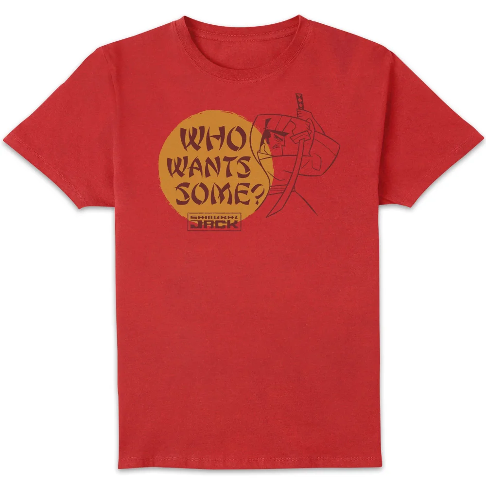 Samurai Jack Who Wants Some Men's T-Shirt - Red - S Afbeelding 1