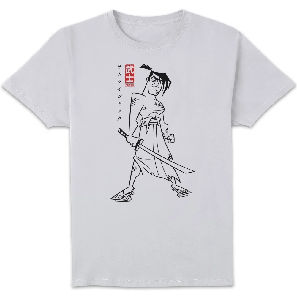 Samurai Jack Kanji Men's T-Shirt - White - S Afbeelding 1