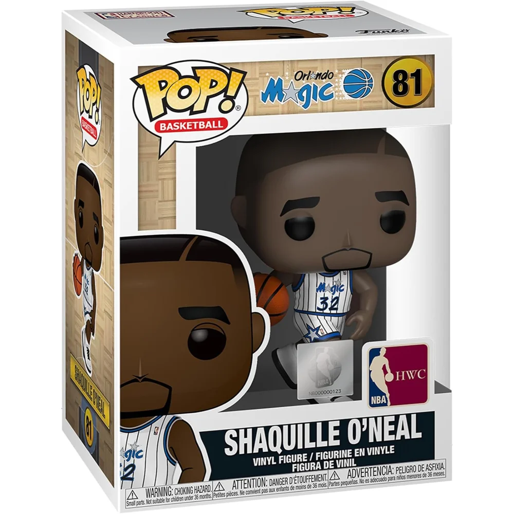 NBA Legends Shaquille O'Neal Magic (Home Jersey) Pop! Vinyl Figure Afbeelding 1