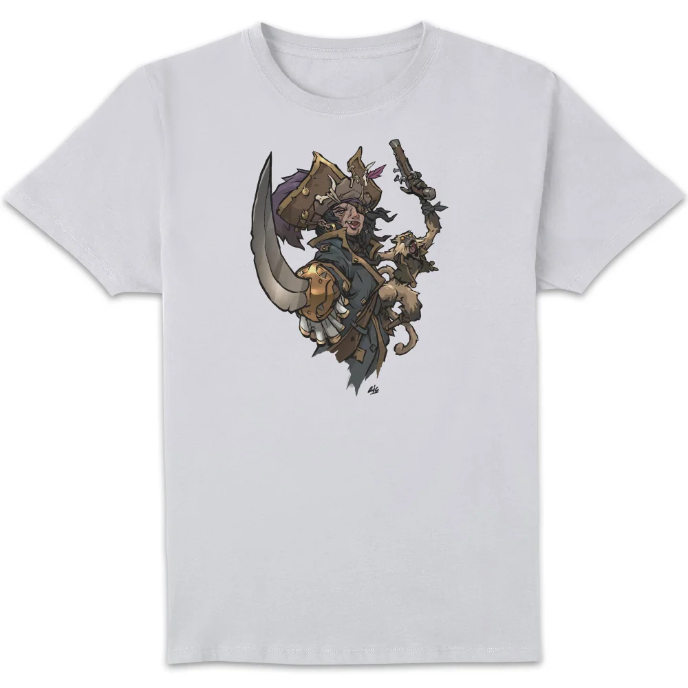 Sea Of Thieves Dastardly Duo Unisex T-Shirt - White - S Afbeelding 1