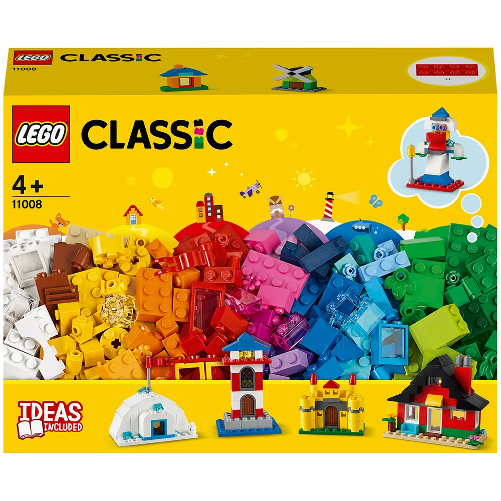 LEGO 11008 Classic Stenen en Huizen Bouwset, Creatief Speelgoed voor Kinderen van 4+ met 6 Eenvoudige Modellen, Kerstcadeau Afbeelding 1