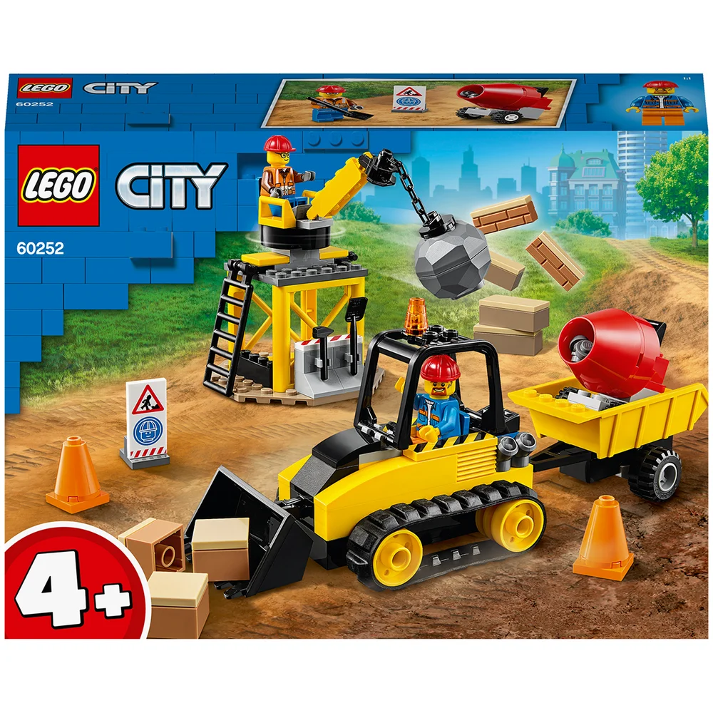 LEGO City: Grote Voertuigen Bouw Bulldozer Set (60252) Afbeelding 1