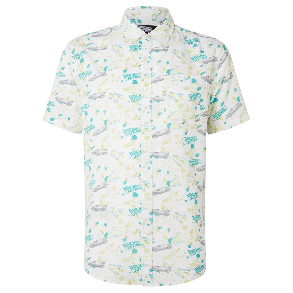 Limited Edition Back to the Future Ditsy Print Shirt - Zavvi Exclusive - XXL Afbeelding 1