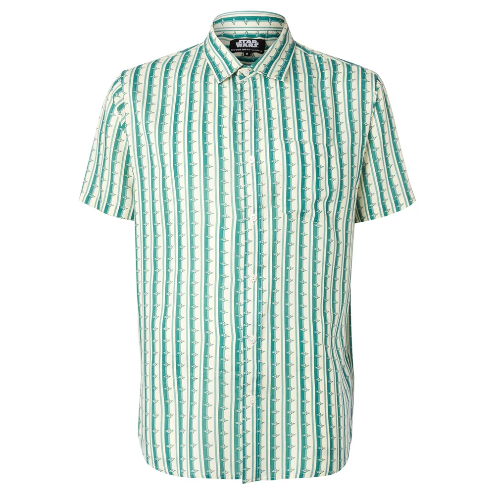 Limited Edition Yoda Stiped Printed Shirt - Zavvi Exclusive - S Afbeelding 1