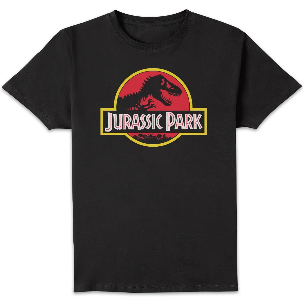 Classic Jurassic Park Logo Men's T-Shirt - Black - S Afbeelding 1