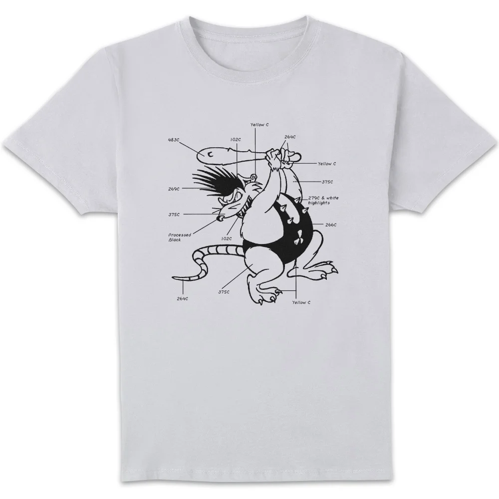 Battletoads Classic Year of the Rat Unisex T-Shirt - White - S Afbeelding 1