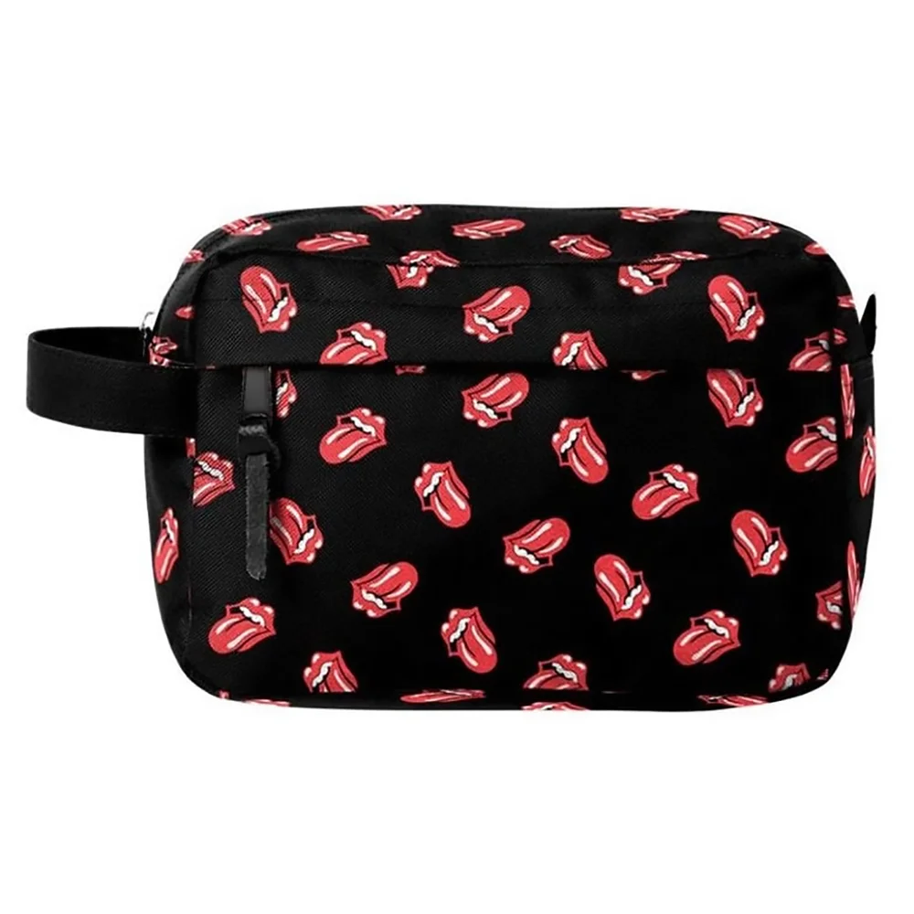 Rocksax The Rolling Stones Classic All-Over Tongue Wash Bag Afbeelding 1