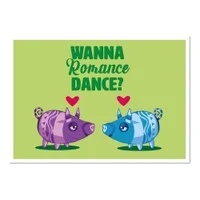 Viva Piñata Wanna Romance Dance Pig Art Print Giclee Art Print