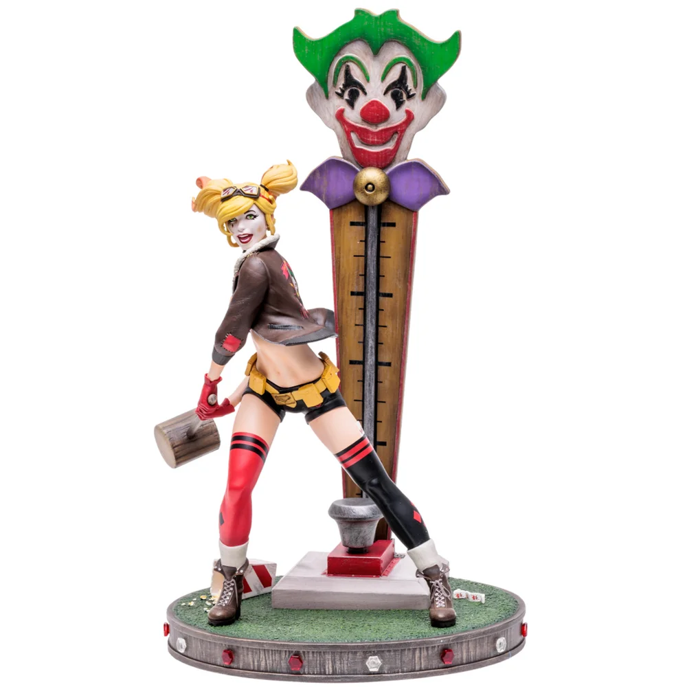 DC Bombshells Harley Quinn Deluxe Version 2 Statue Afbeelding 1
