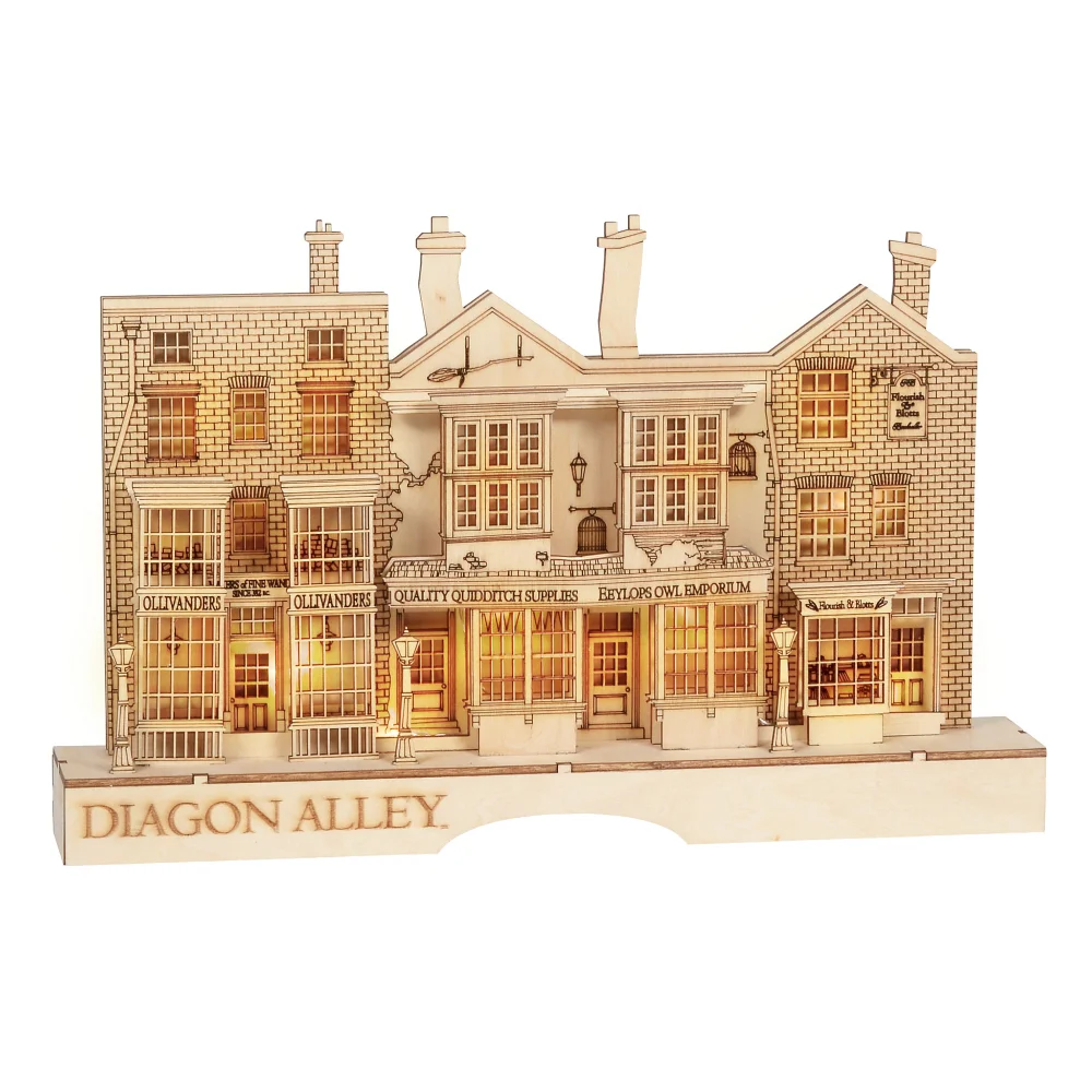 Harry Potter Dorp Diagon Alley Verlichte Centrepiece Afbeelding 1