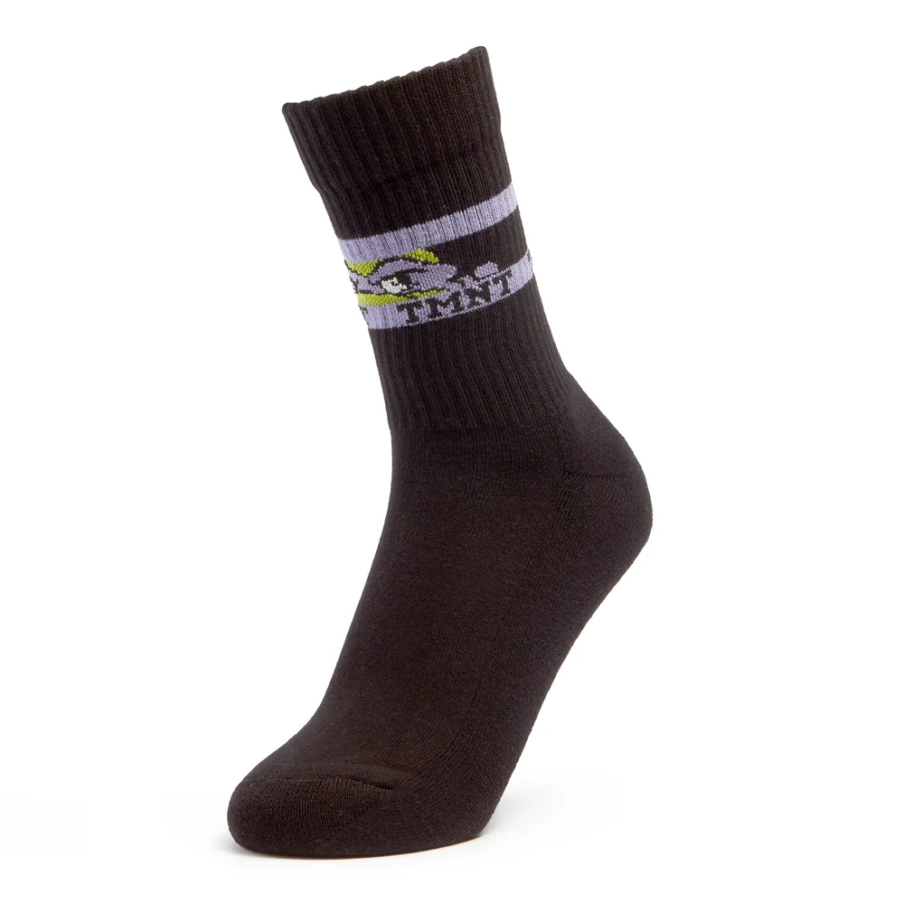 Men's TMNT Sports Socks - Black - UK 4-7.5 Afbeelding 1