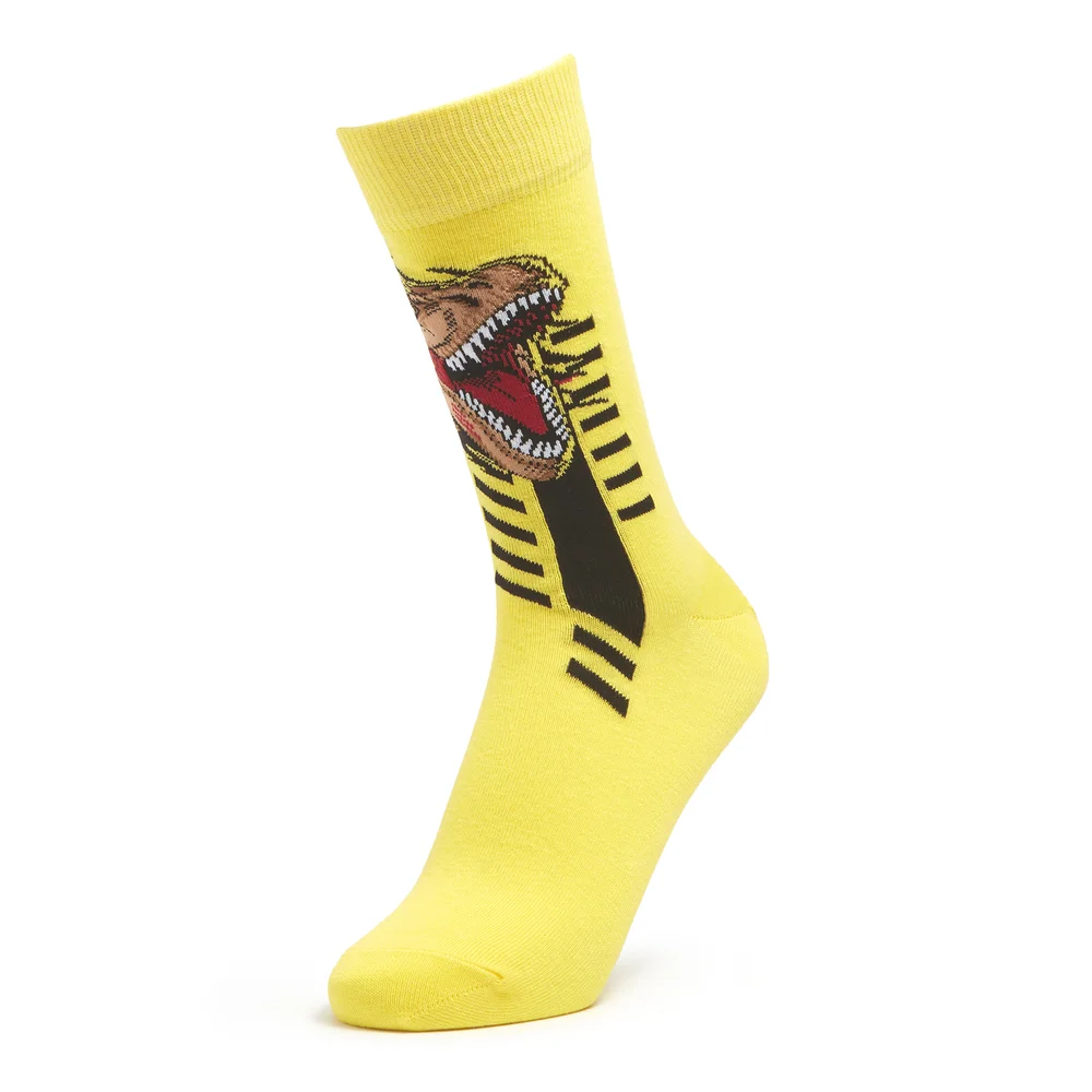 Men's Jurassic World Socks - Yellow - UK 4-7.5 Afbeelding 1
