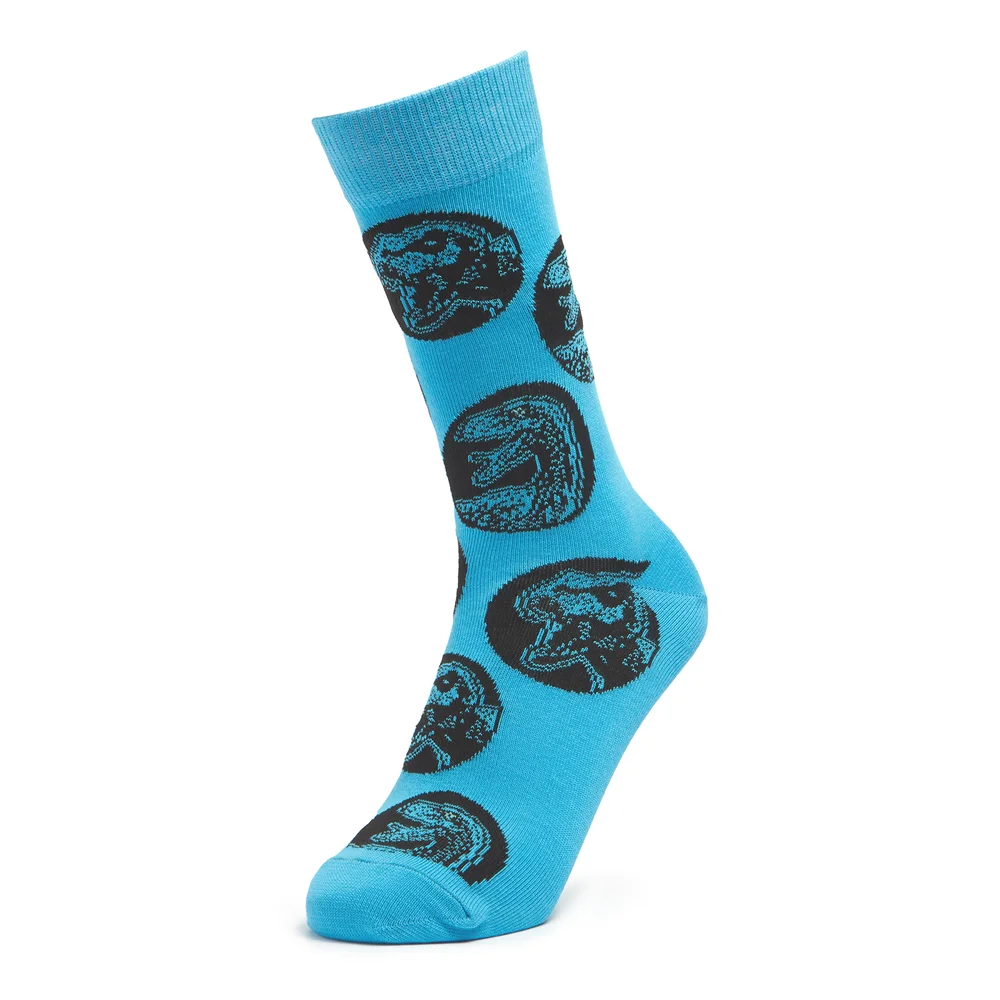 Men's Jurassic World Socks - Blue - UK 4-7.5 Afbeelding 1