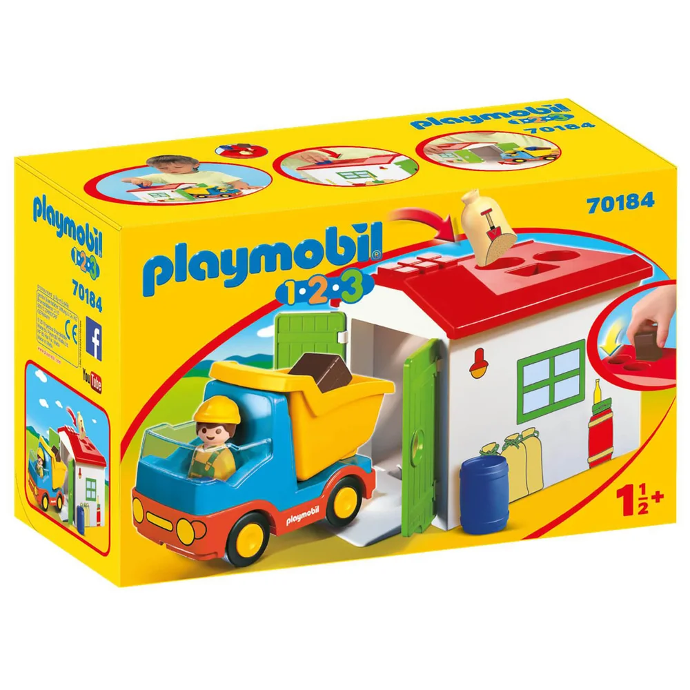Playmobil 1.2.3 Vuilniswagen (70184) Afbeelding 1