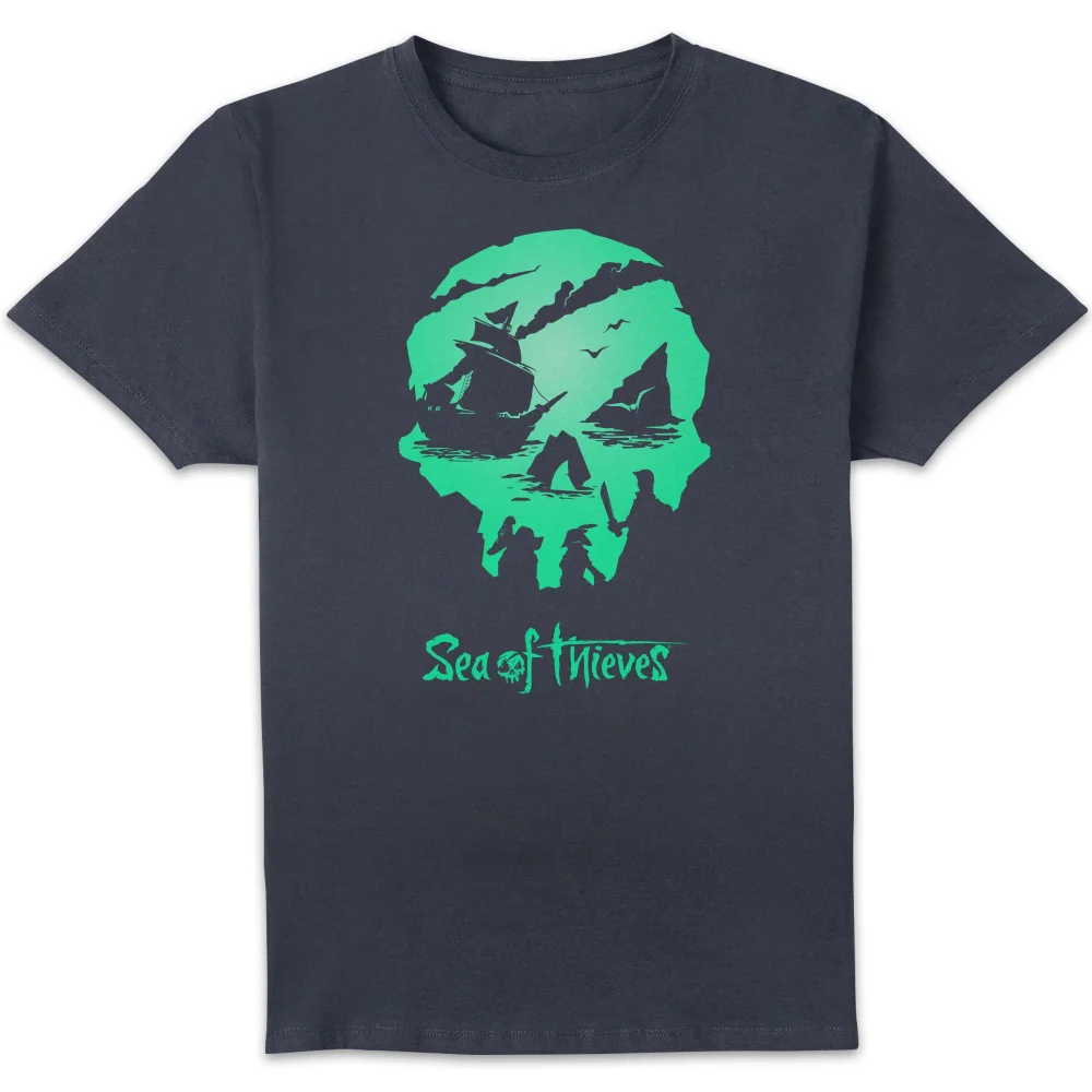 Sea Of Thieves 2nd Anniversary Logo Unisex T-Shirt - Navy - S Afbeelding 1