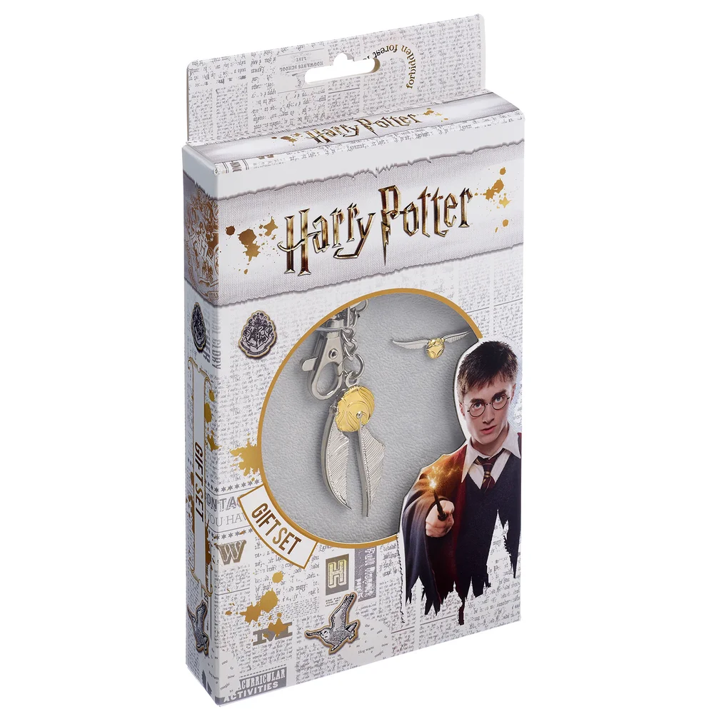 Harry Potter Geschenkset - Gouden Snaai Halsband & Oorbellen Afbeelding 1