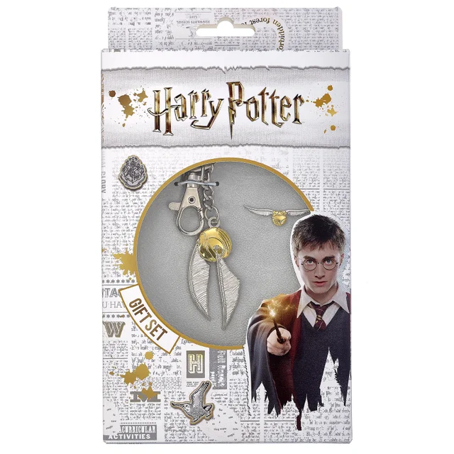 Harry Potter Geschenkset - Gouden Snaai Halsband & Oorbellen