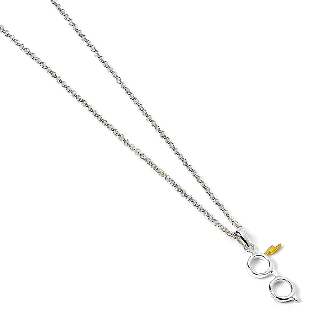 Harry Potter Sterling Zilver Bril en Bliksemschicht Ketting