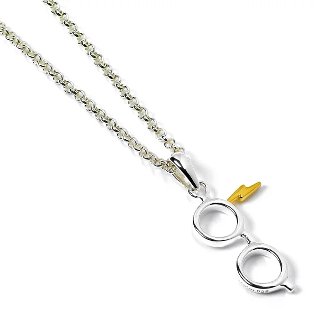 Harry Potter Sterling Zilver Bril en Bliksemschicht Ketting