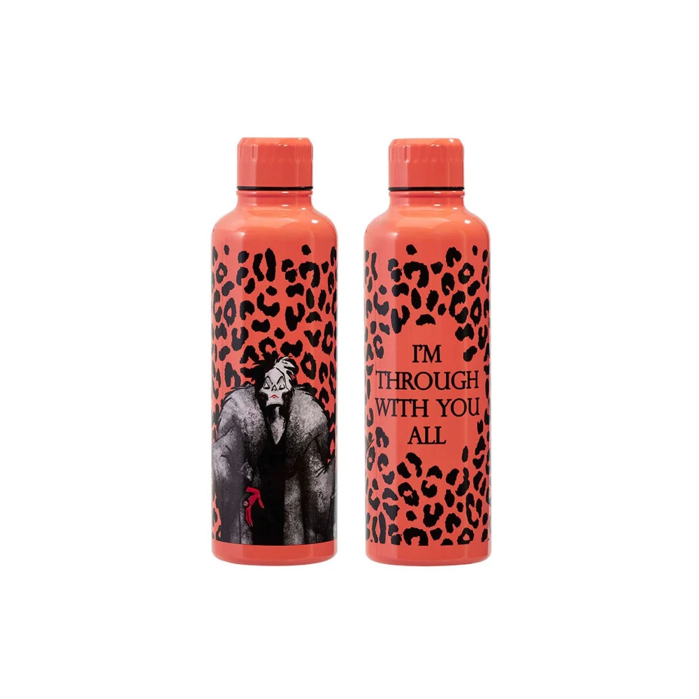 Disney Villains Cruella de Vil Metal Water Bottle Afbeelding 1