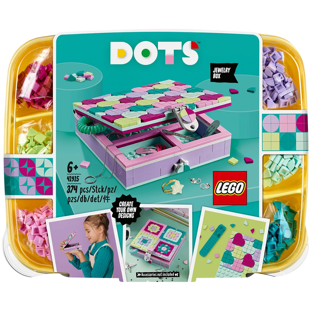 DOTS: Sieradendoos Kunst & Knutselen voor Kinderen Set van LEGO (41915) Afbeelding 1