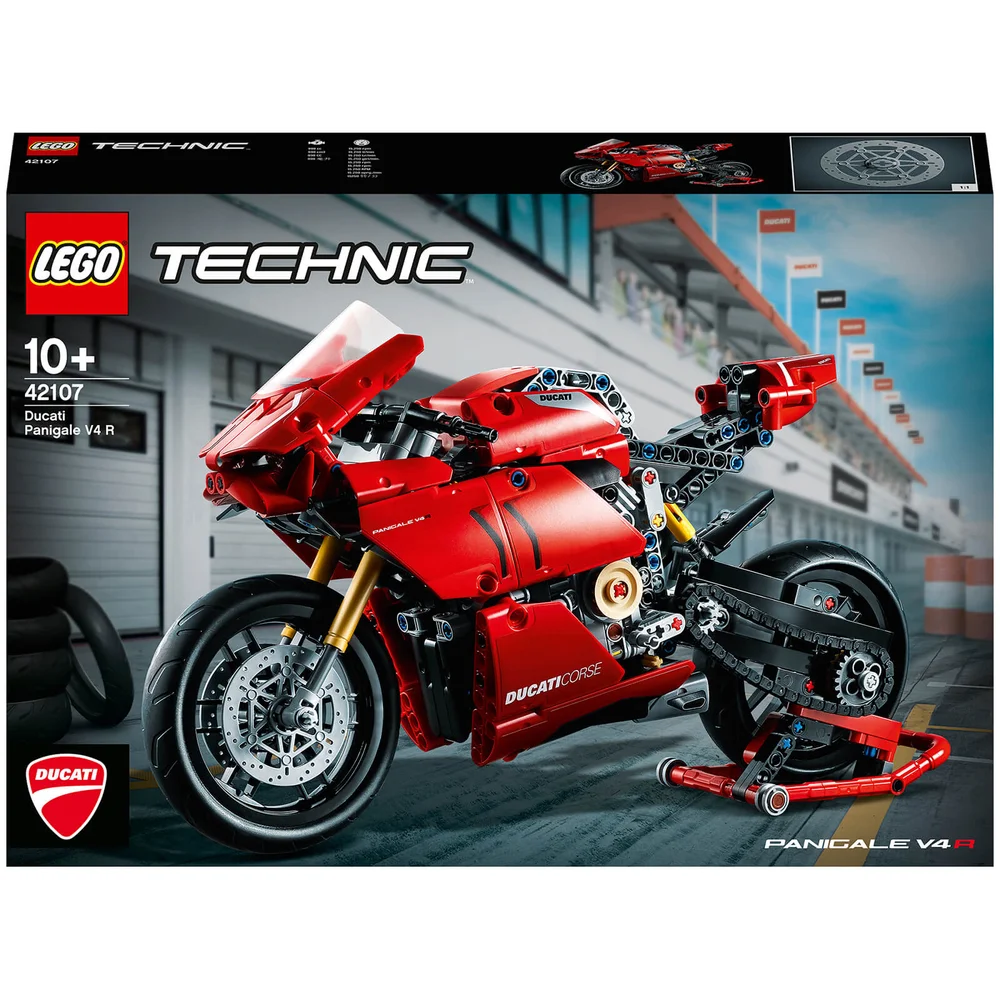 LEGO 42107 Technic Ducati Panigale V4 R Motorfiets, Exclusief Verzamel en Displaymodel, Geavanceerde Bouwset voor Tieners Afbeelding 1