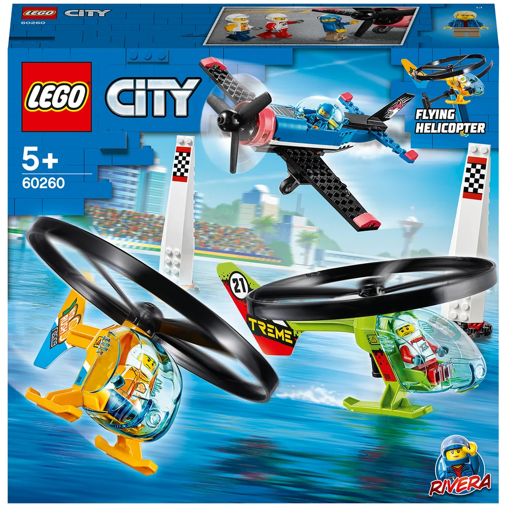 LEGO City: Vliegveld Air Race Speelgoed Vliegtuig & Helikopterset (60260) Afbeelding 1