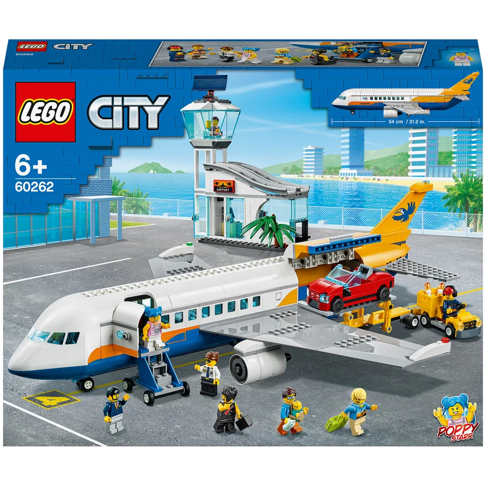LEGO 60262 City Airport Passagiersvliegtuig Terminal en Truck Bouwset met Poppetjes voor Kinderen van 6 Jaar en Ouder Afbeelding 1