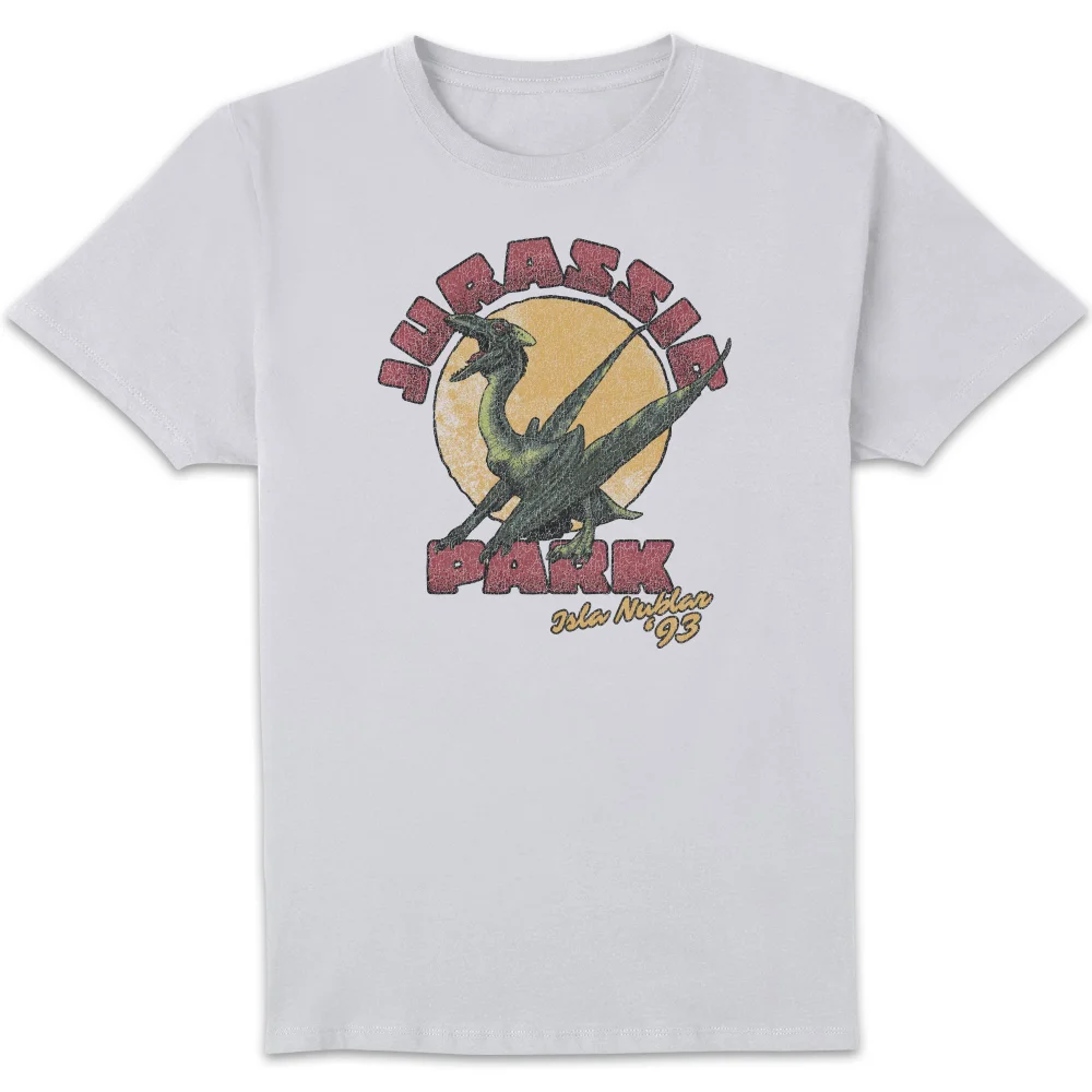 Jurassic Park Winged Threat Unisex T-Shirt - Wit - S Afbeelding 1
