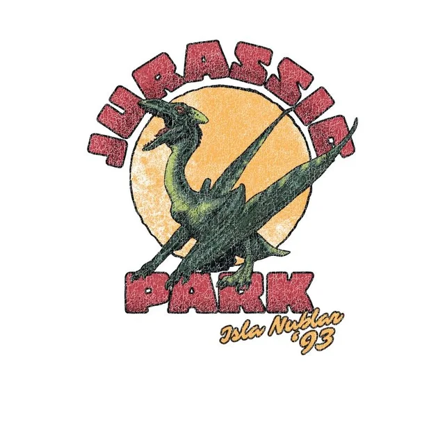Jurassic Park Winged Threat Unisex T-Shirt - Wit