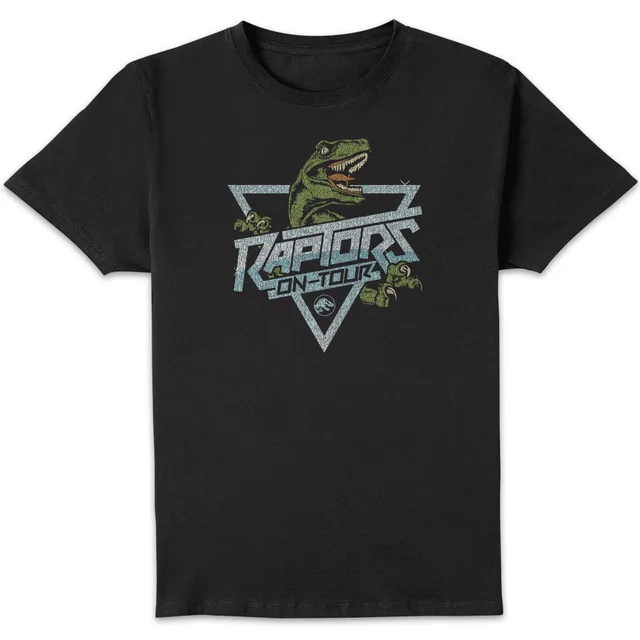 Jurassic Park Raptors On Tour Stroke Men's T-Shirt - Zwart