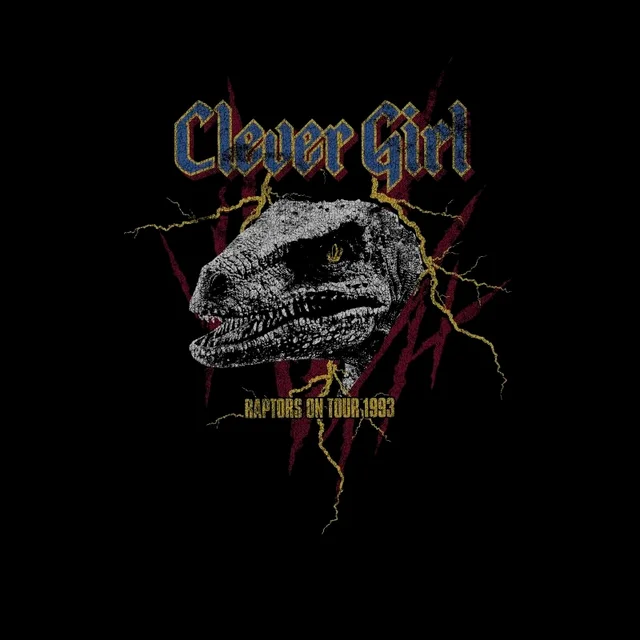Jurassic Park Clever Girl Raptors On Tour Men's T-Shirt - Zwart