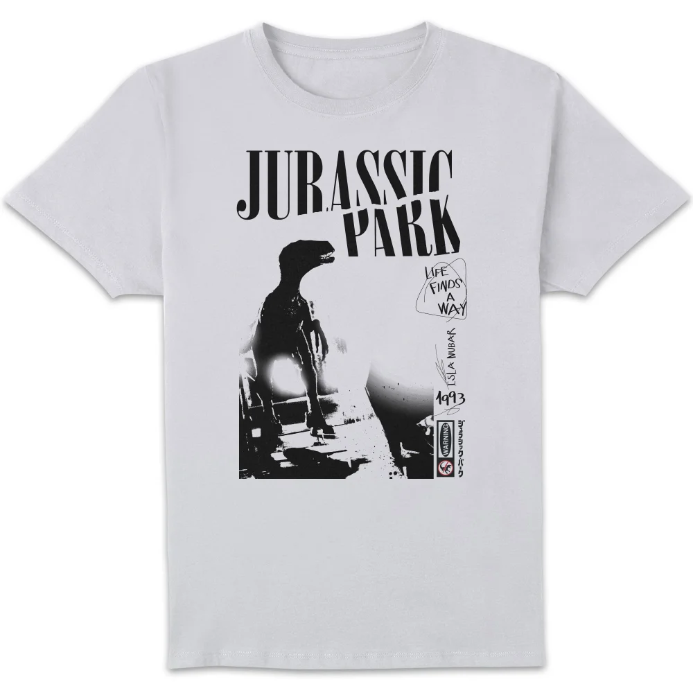 Jurassic Park Isla Nublar Punk Men's T-Shirt - Wit - S Afbeelding 1