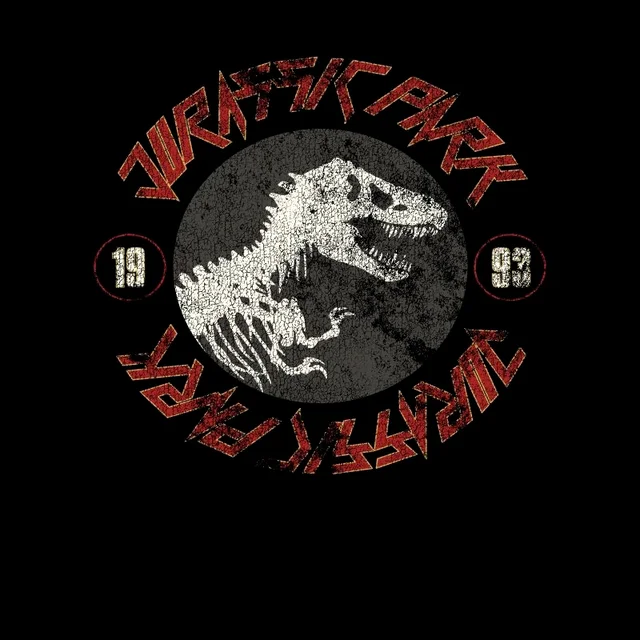 Jurassic Park Classic Twist Men's T-Shirt - Zwart