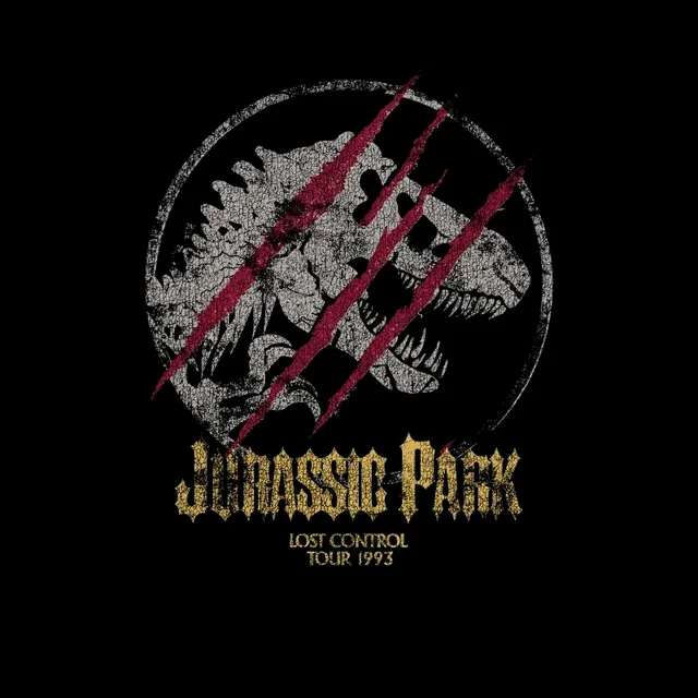 Jurassic Park Lost Control Men's T-Shirt - Zwart