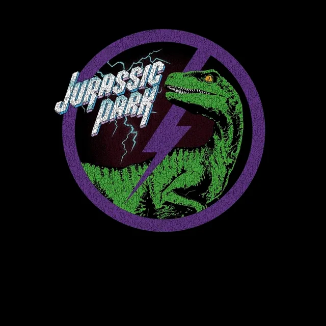 Jurassic Park Raptor Bolt Men's T-Shirt - Zwart