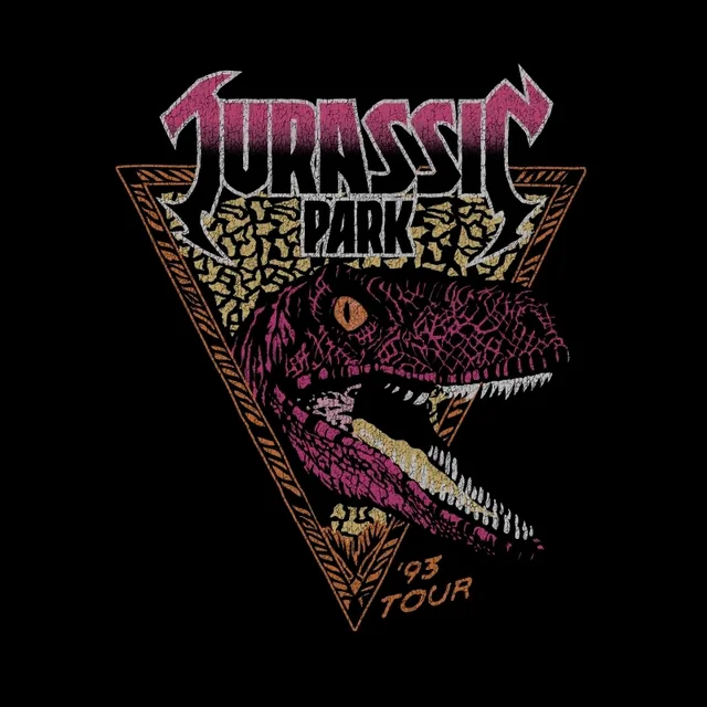 Jurassic Park Raptor Men's T-Shirt - Zwart